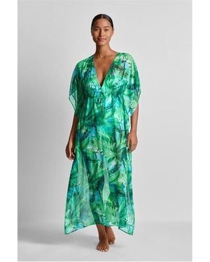 Ralph Lauren Midi Relaxed Fit Kaftan - Green