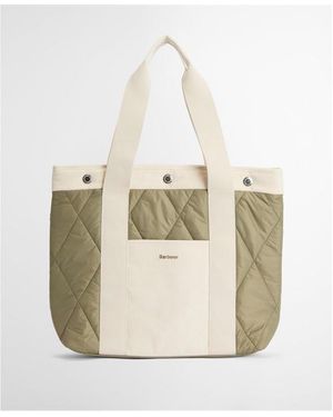 Barbour Healy Quilted Tote Bag - Green