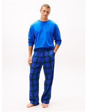 Tommy Hilfiger Long Sleeve Pyjama Set - Blue