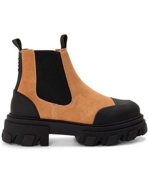 Ganni Clted Low Chelsea Boots - Blue