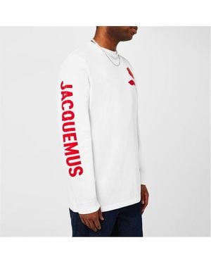 Jacquemus Ciceri Appliquéd Cotton-Jersey T-Shirt - White