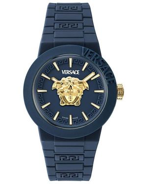 Versace V Pop Analogue Quartz Watch - Blue