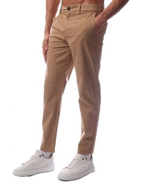 BOSS Straight Leg Trousers - Brown