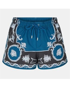 Versace Baroqswshort Swim Shorts - Blue
