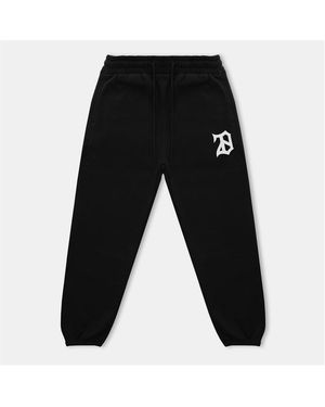 28 CLUB Gym Jogger Performance Fleece Tracksuit Bottoms - Black