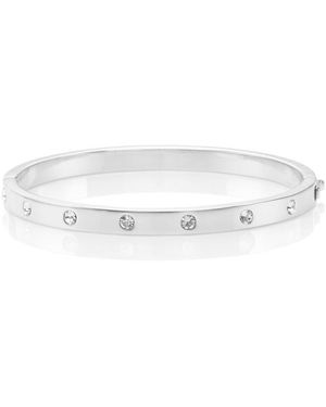 Kate Spade Set In Stone Hinged Bangle - White
