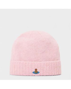 Vivienne Westwood Viv Fluffy Beanie - Pink