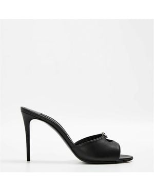 Dolce & Gabbana Dg Heeled Mule Ld61 - Black