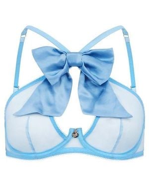 Agent Provocateur Oriana High Neck Underwired Bra - Blue