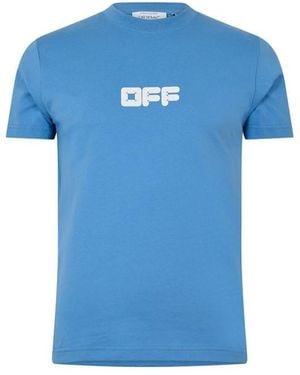 Off-White c/o Virgil Abloh Off Slim Fit T Shirt - Blue