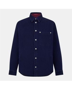 Gucci Long Sleeve Denim Shirt - Blue