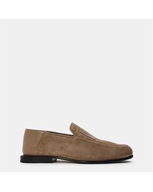 Givenchy Giv Suede Loafer Ld62 - Brown