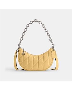 COACH Quilted Mira Shoulder Bag - Yellow