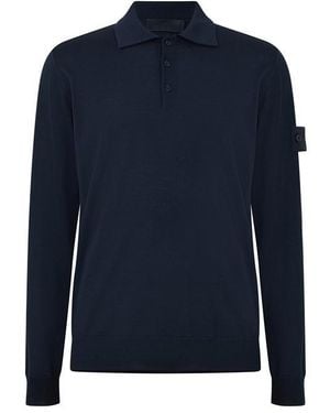 Stone Island Stone Gh Ls Polo Sn64 - Blue