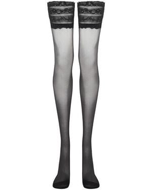 Agent Provocateur Neeve Hold Ups - Grey