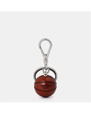 Prada Metal Keyring - Red