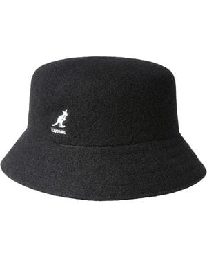 Kangol Wool Lahinch Seamless Knitted Bucket Hat - Black