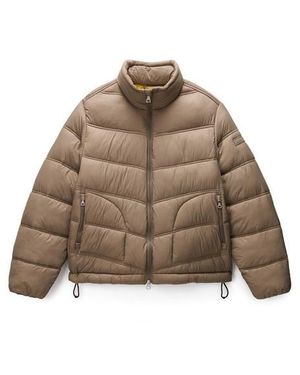 Napapijri Napa Weather-Resistant Short Puffer Jacket - Brown