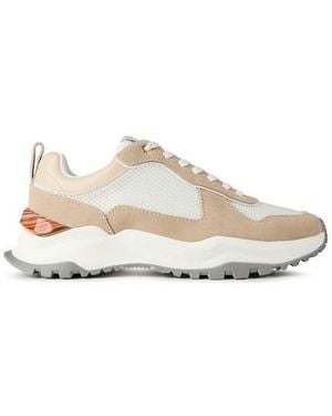 Android Homme Mesh Suede Trainers - Natural