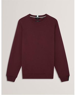 Ted Baker Long-Sleeve Crew Tracksuit Top - Purple
