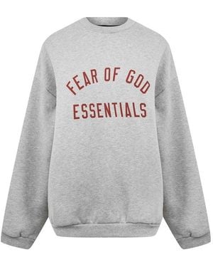 Fear Of God Fleece Crew Neck Jumper - Grey