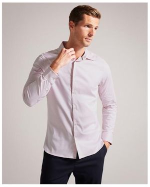 Ted Baker Faenza Long Sleeve Shirt - Pink