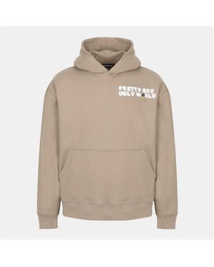PRETTY BOY UGLY WORLD Over The Head Hoodie - Natural