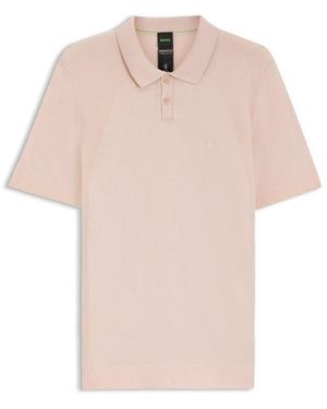 BOSS Short Sleeve Polo Shirt - Pink