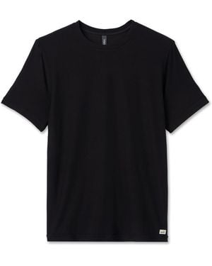 Vuori Strato Tech Short Sleeve Performance Gym Top - Black