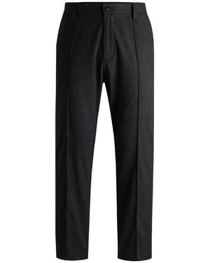 HUGO Randy243 Straight Leg Trousers - Black