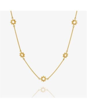 Rachel Jackson Sun Choker Necklace - Metallic