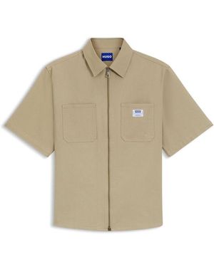 HUGO Overshirt - Natural