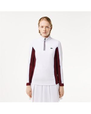 Lacoste Slim Fit Tennis Layering Sweatshirt - Purple