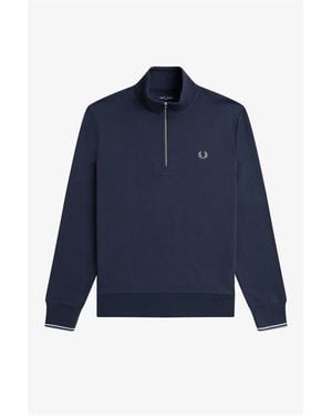 Fred Perry Fredperry Half Zip Top - Blue