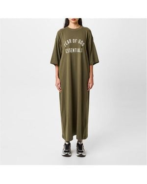 Fear Of God Tri-Blend Three Quartersleeve Dress - Green