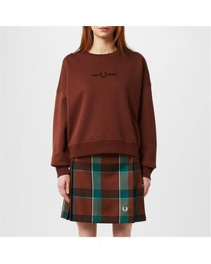 Fred Perry Fred Logo Swt - Brown