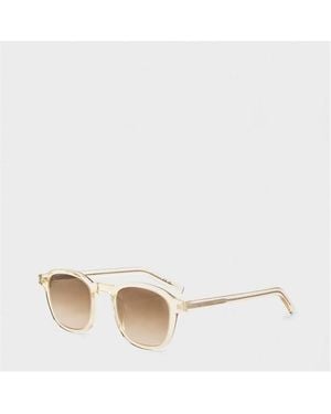 Saint Laurent Sl 549 Rectangle Sunglasses - Natural