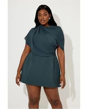 Odd Muse Mus Gather Mini Dress - Blue