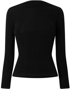 Cult Gaia Vayda Long Sleeve T-Shirt - Black
