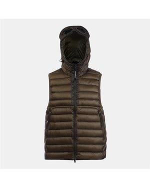 C.P. Company D.D. Shell Goggle Down Gilet - Brown