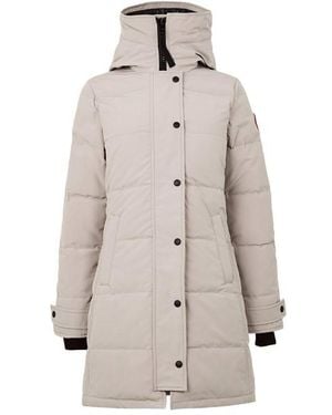 Canada Goose Shelburne Water Resistant Arctic Tech Duck Down Mid-Length Hooded Parka - Natural