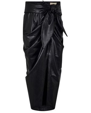 JBQ Dusk Mid-Calf Midi Skirt - Black