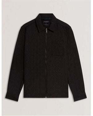 Ted Baker Quilt Overshirt - Black
