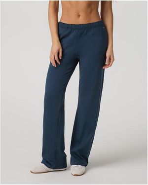 Vuori Halo Straight Leg Yoga Trousers - Blue