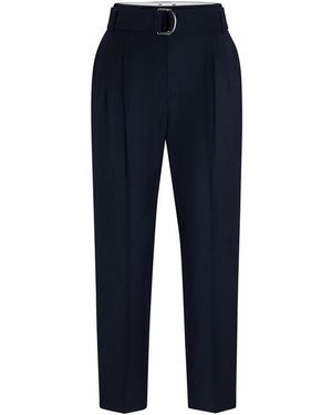 BOSS Tapiah1 Straight Trousers - Blue