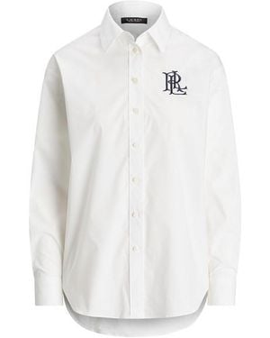 Ralph Lauren Long Sleeve Plain Shirt - White