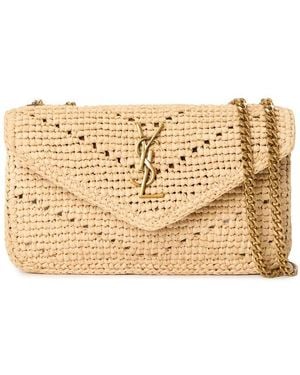 Saint Laurent Saint Mni Rffia Lou Ld63 - Metallic
