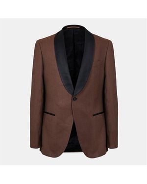 BOSS Harvers Tuxedo Suit - Brown