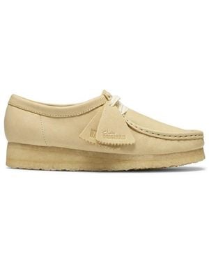 Clarks Moc Toe Formal Shoes - Natural