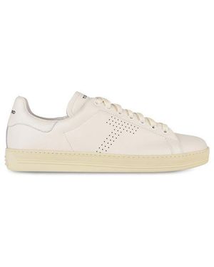 Tom Ford Warwick Leather Trainers - White